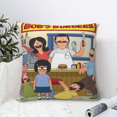 Warm Home Bobs Funny B-Burgersdecor Pillowcases Merch Pillow Covers Square Multi-Size