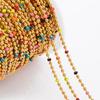 1meter Stainless Steel Colorful Enamel Ball Beaded Chains Jewelry Makings DIY Bracelets Chains for Jewelry Necklaces Accessories