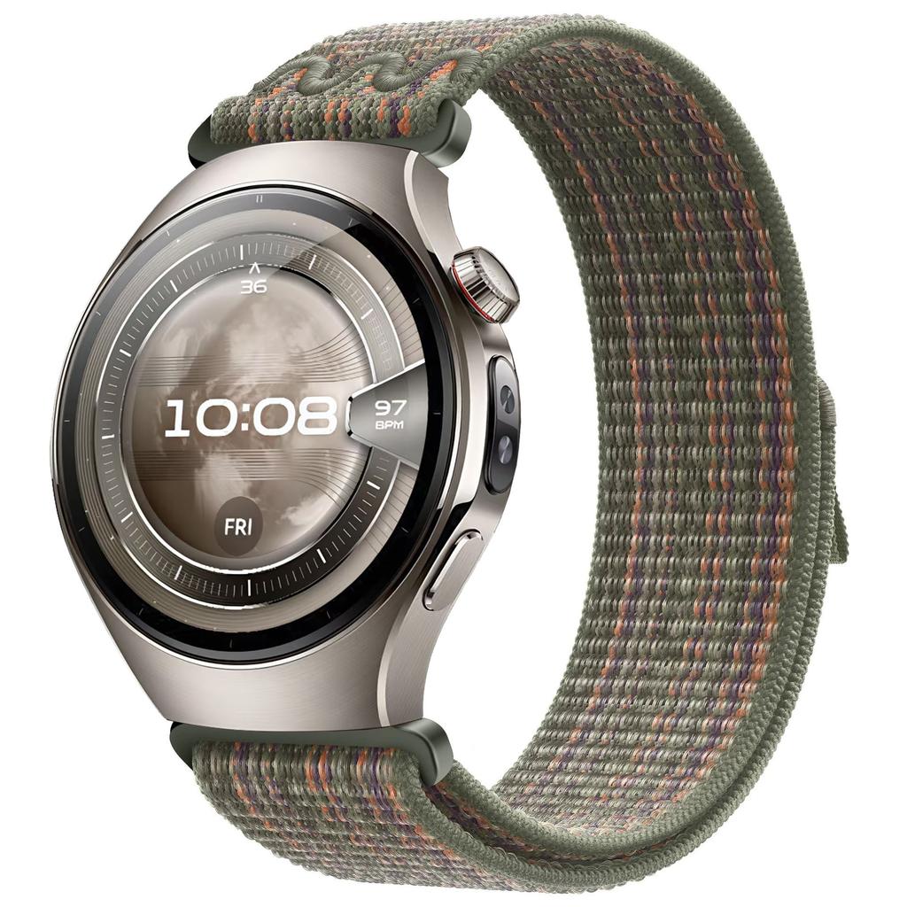 22mm 20mm Nylon Loop Band For Huawei Watch 5/4/GT5/4/3/2 Pro 46mm Needlework Wristband Bracelet Amazfit Active2/Balance 2 Strap