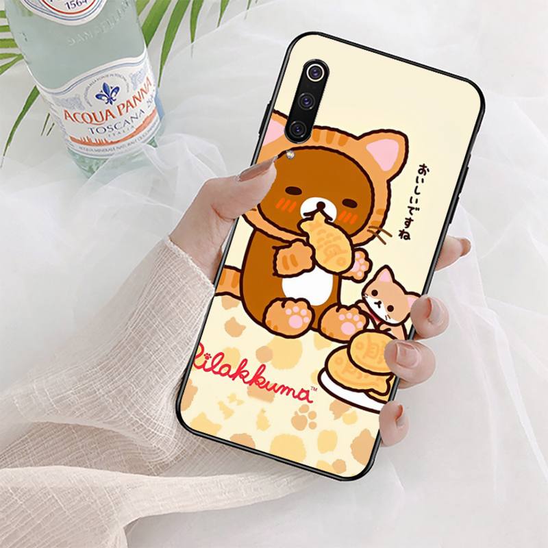 Husa de telefon Rilakkuma Bear pentru Xiaomi mi 5 6 8 9 10 lite pro SE Mix 2s 3 F1 Max2 3