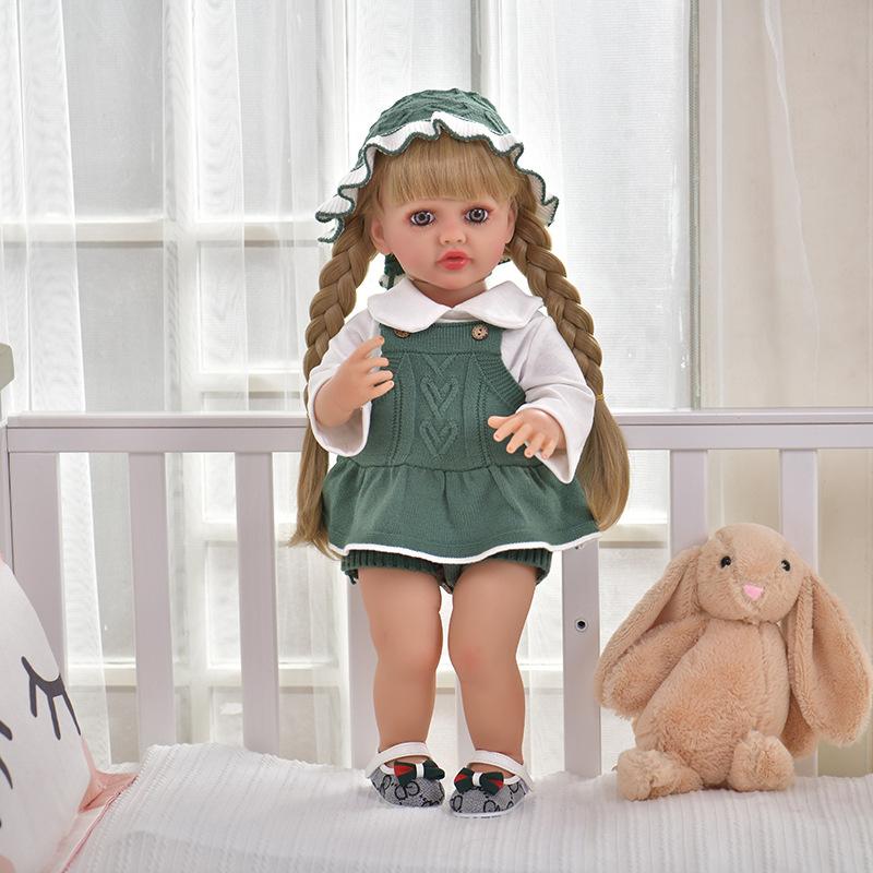 55Cm Soft Rubber Simulation Rebirth Doll Russian Conversation Vinyl Doll Children's Doll Toy