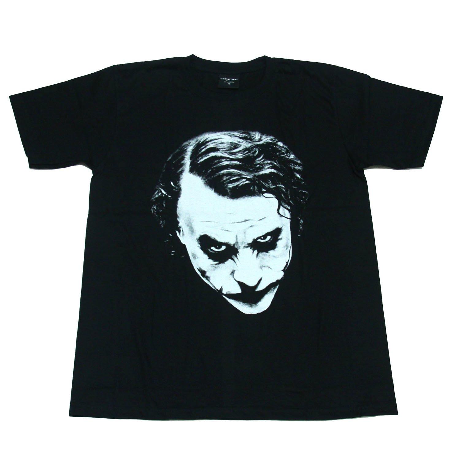 

BROADWAY Dark Heath Ledger Movie Men s Joker, Knight, T-Shirt [Used]