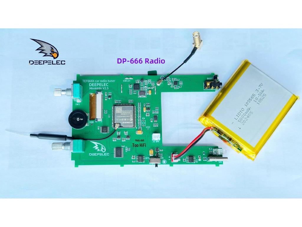 TEF6686 High Sensitivity DSP Radio - Full Band AM/FM/Shortwave DP-666