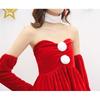 Milky Time Women's Strapless Christmas Santa Cosplay Dress