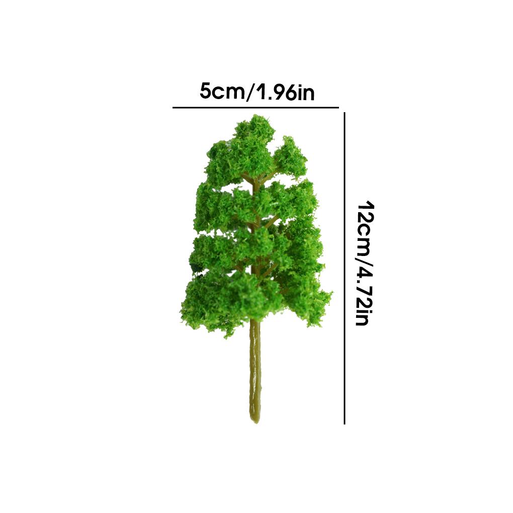 10 Bucăți Copaci Artificiali Miniatură Plante Simulate din Plastic Ornament de Peisaj Accesorii de Aranjare Gospodărie Birouri