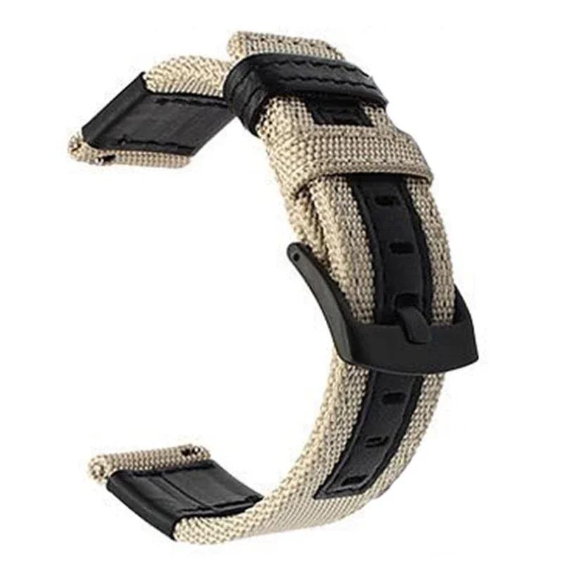 20mm 22mm Nylon Strap For Samsung Galaxy Watch 7 FE 6 5 4 40mm 44mm Woven Band for Huawei GT5 Pro 46mm GT4/3Pro Sport Wristband