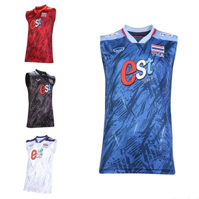 Volleyball Sleeveless Jersey Men National Thailand 2023 Grand Sport  Sponsor Anti Bacterial