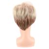 Synthetic Casual Hair Short Blonde Wig for Men Male Wig with Bangs Curly Hairstyle Natural Pixie Cut Wigs Cosplay Heat Resistant