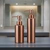 Dispenser Sapone in Acciaio Inossidabile 250ML 350ML Oro Rosa Dispenser Lozione Riutilizzabile Moderno Flacone Pompa Dispenser Liquido