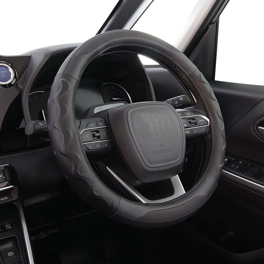 Nishiki Sangyo Tomboy Steering Wheel Easy Cover, Off-Road, Small, Antibacterial, Non-Slip Grip, Grip, Black, OR-4841