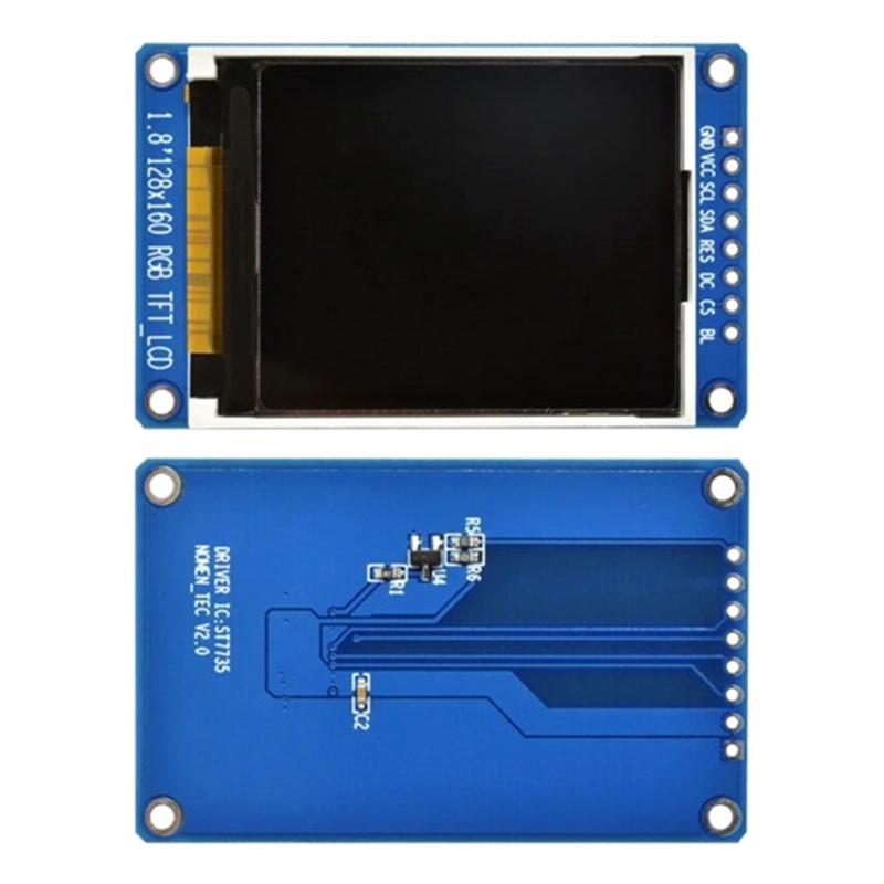 High Resolution SPI TFT Screen Module with 1.8Inch High Resolution Display 3.3V Low Power