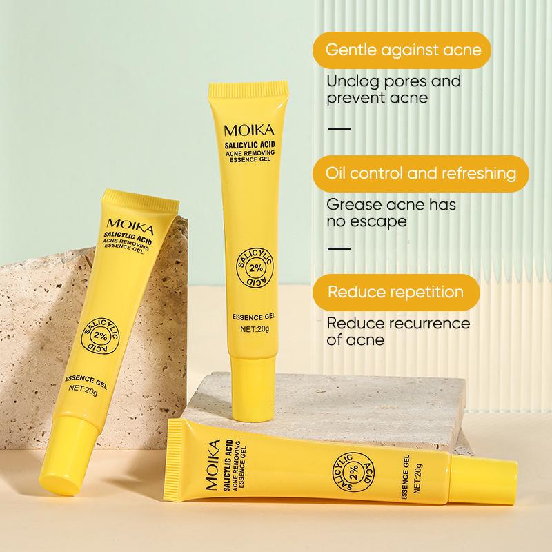 Salicylic Acid Acne Treatment Gel - Face Spot Repair Gel for Men Women, Skin Care Essence
