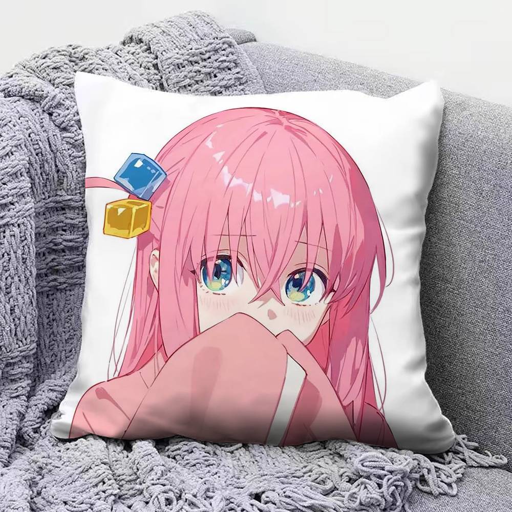 Bocchi Hitori Gotoh Bocchi the Rock Pillow Covers Home Sofa Cushion Covers and Aecorative Custom
