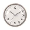 White Waterproof Analog Quartz Plastic Wall Clock Art Deco Design Custom Logo Suction Cup Mount Living Room