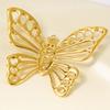 6pcs/Lot Silver/Gold Color Butterfly Animal Pendant Stainless Steel Charm For Jewelry Making Supplies Handmade Keychain Necklace
