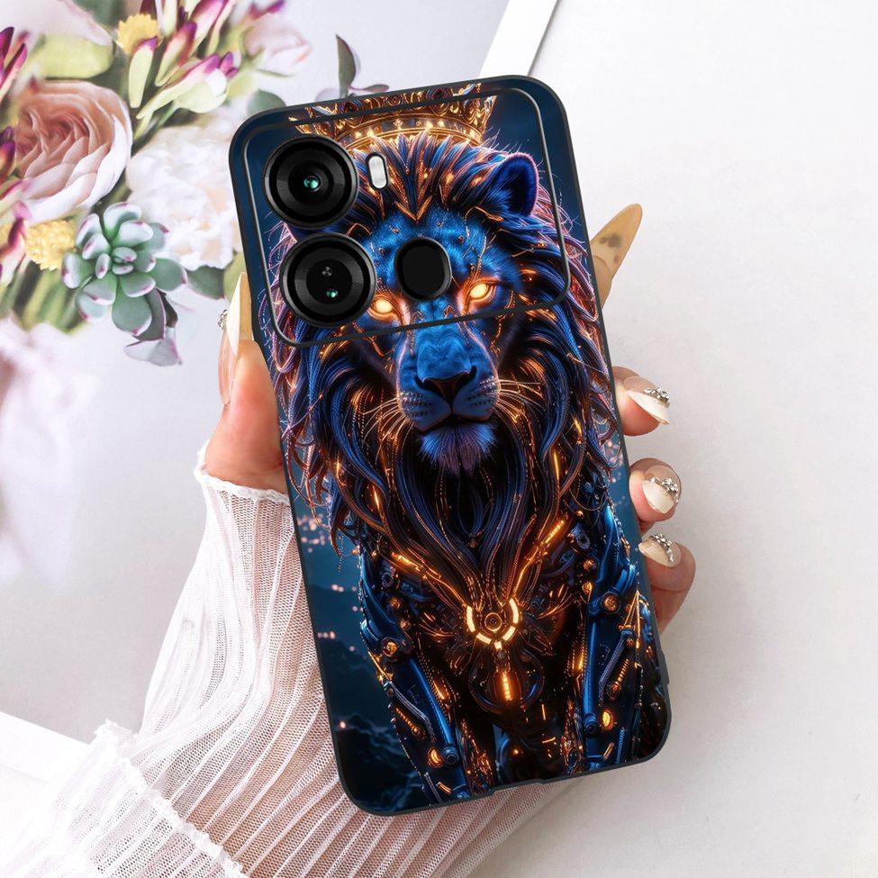 Coque Pour ITEL P40 Housse P662L Silicone Chat Mignon Mode Drôle Peinte Funda Pour P40 ITEL P 40 Coque de Téléphone