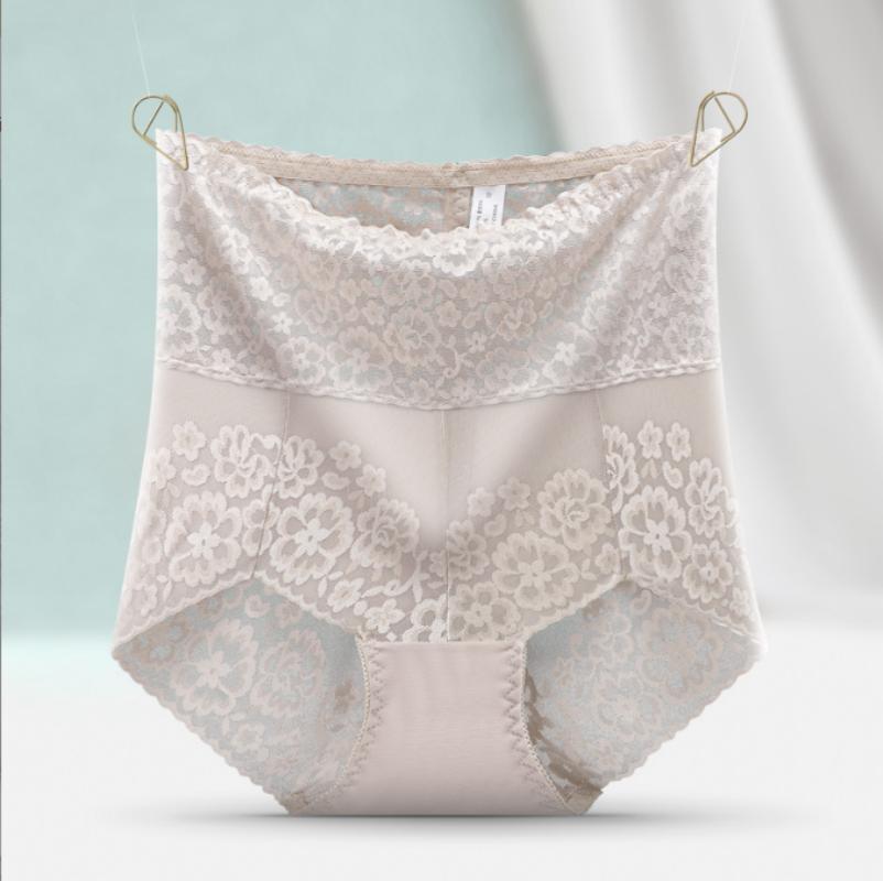 Lace Panties Seamless Women Slimming Underwear Knickers Briefs Seamless High Waist Transparent  Sexy Leggings