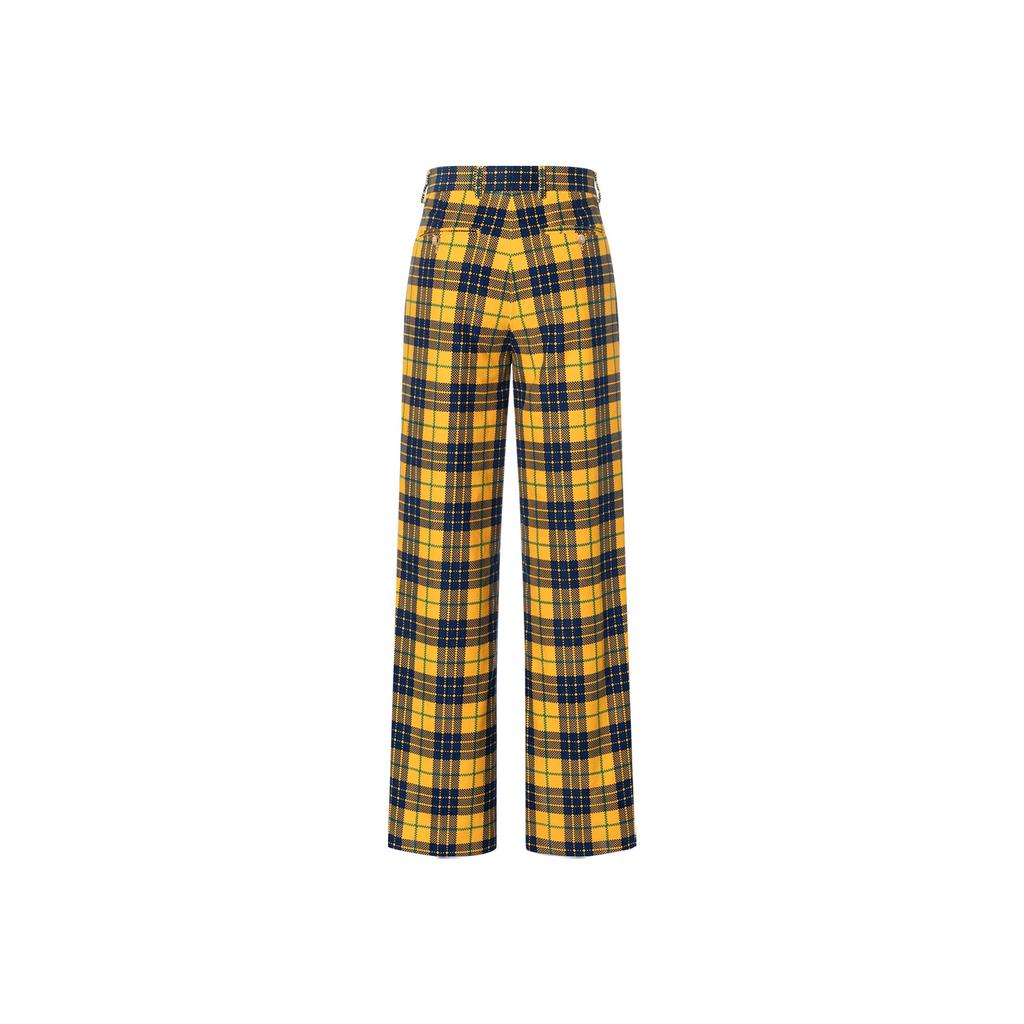 Gucci Straight Leg Checked Tartan Cotton Trousers 714622-ZAKSH-7088
