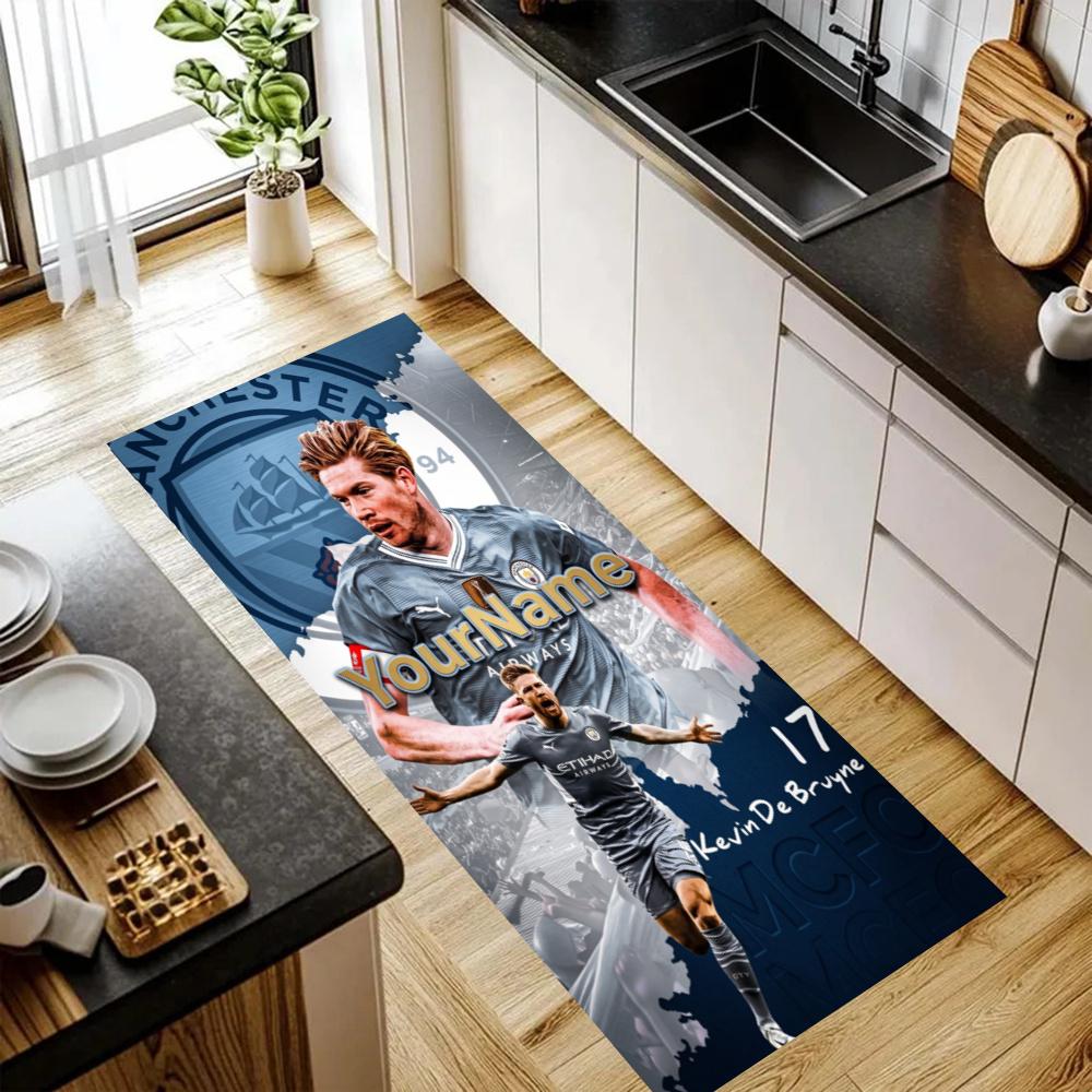 Manchester City Customize Your Name Kitchen Rug Runner Rug Laundry Mat Hallway Entryway The Best Gift Choice
