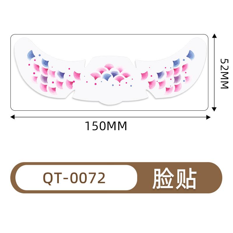 

Наклейка-тату на День святого Валентина, Принт губ «Любовь», Наклейка для макияжа лица, Наклейка-веснушка, Водостойкая 52*150MM