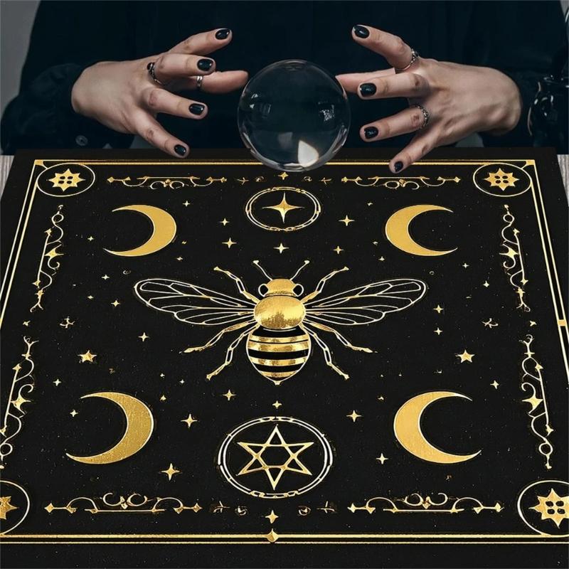 Butterfly Star Pattern Tarots Card Tablecloth Altars Cloth Altars Cloth Divinations Card Table Cloth Tapestry Easy Use