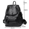 Damen Leder Rucksäcke Vintage Damen Umhängetasche Reise Damen Schultaschen Für Mädchen
