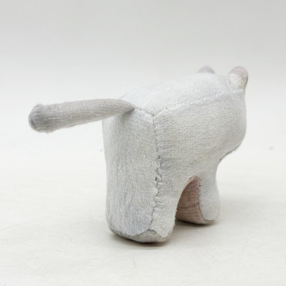 New Square Print Cat Simulation Cat Cute Small Ornaments Plush Doll