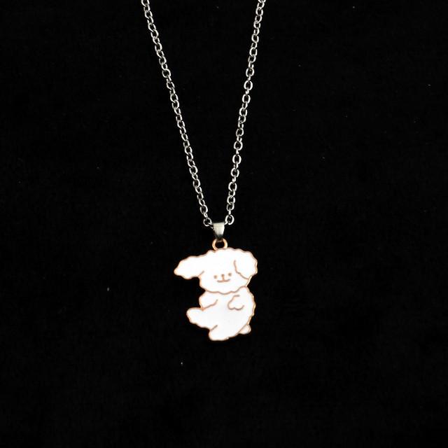 Ins Internet celebrity cartoon boy couple pendant duck simple hip hop gift sweater chain tide