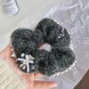 Luxurious Pearl Merino Wool Scrunchie Claw Clip - Exquisite 2025 Autumn/Winter Women's Hair Accessory