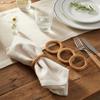 12 Pcs Rustic Bohemian Rattan Napkin Ring Hand-Woven Reusable Table Napkin Buckle Creative Hotel Restaurant Dinner Gathering