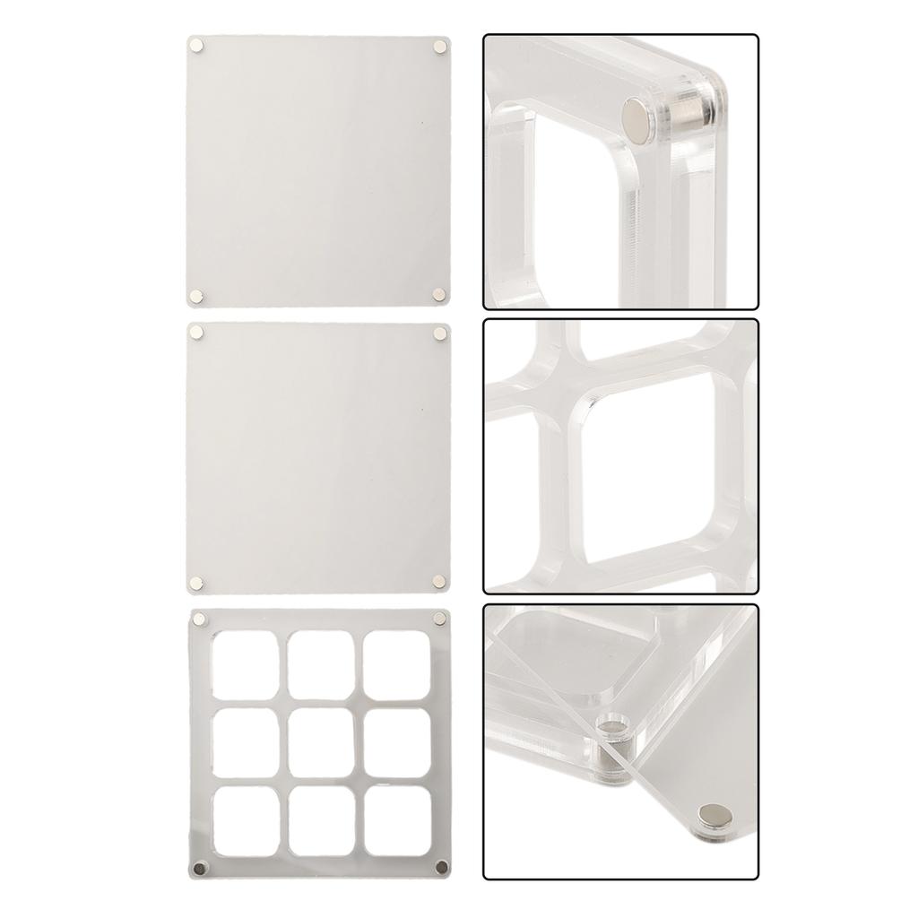 11.7*11.7cm Acrylic Storage Box Ample Storage Space Crafted From Acrylic Dust Protection Efficient Categorization