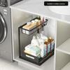 Shunqi Kitchen Double-Layer Pull-Out Under-Sink Organizer
