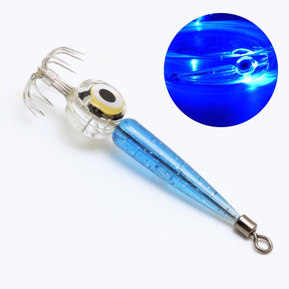 

1 Pc Type of Luminous Squid Hook, Sea Fishing Octopus Hook, LED Flash Underwater Fishing Light with Umbrella Hook Accessories