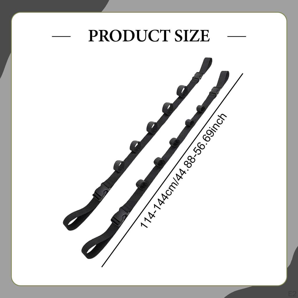 2 Pack Nylon Car Fishing Rod Holder for Travel