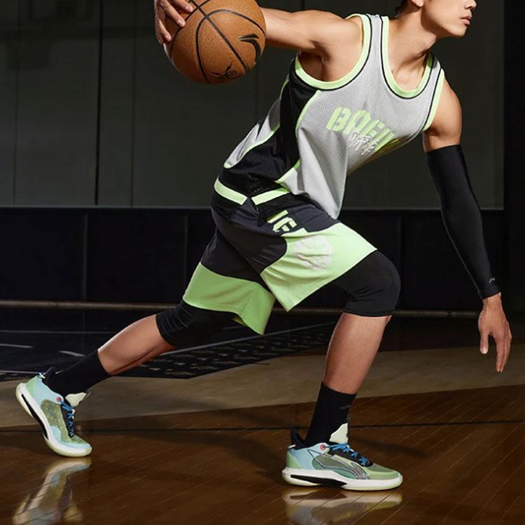 Li-Ning Série Anti-Pět Tráva a Stromy Soutěž o Písmenové Logo Basketbalové Šortky Pánské šortky Matně-Květinově-Zelená Borově-Zelená Tmavě-Zelená AAPS031-10
