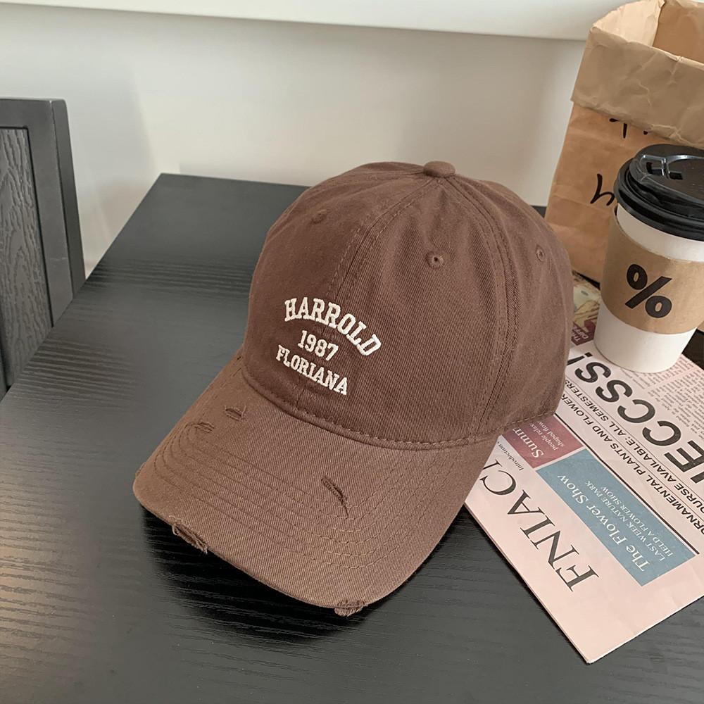 Letter Harrold 1987 Embroidered Baseball Cap For Unisex Adults Hat Breathable