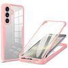 For Samsung Galaxy A36 5G/A56 5G Case Acrylic+TPU Clear Phone Cover with PET Screen Film