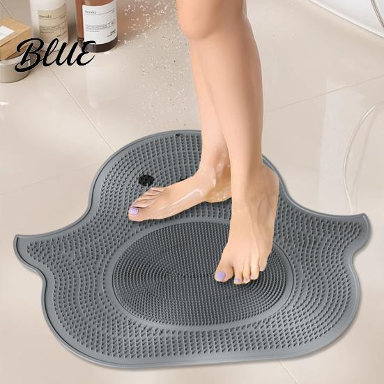 Health Feet Care Silicone Safe Little Yellow Rub Mat Tool Foot Duck Design Anti-Slip Suction