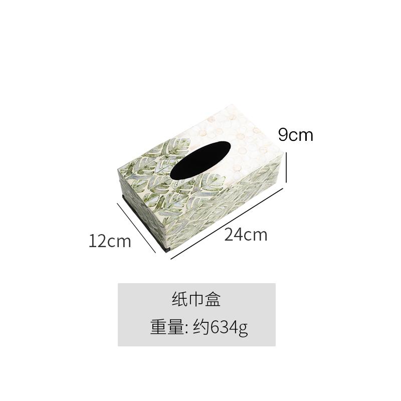 Luxury Natural Seashell Decor Tissue Box Creative Home Storage for Living Room Table