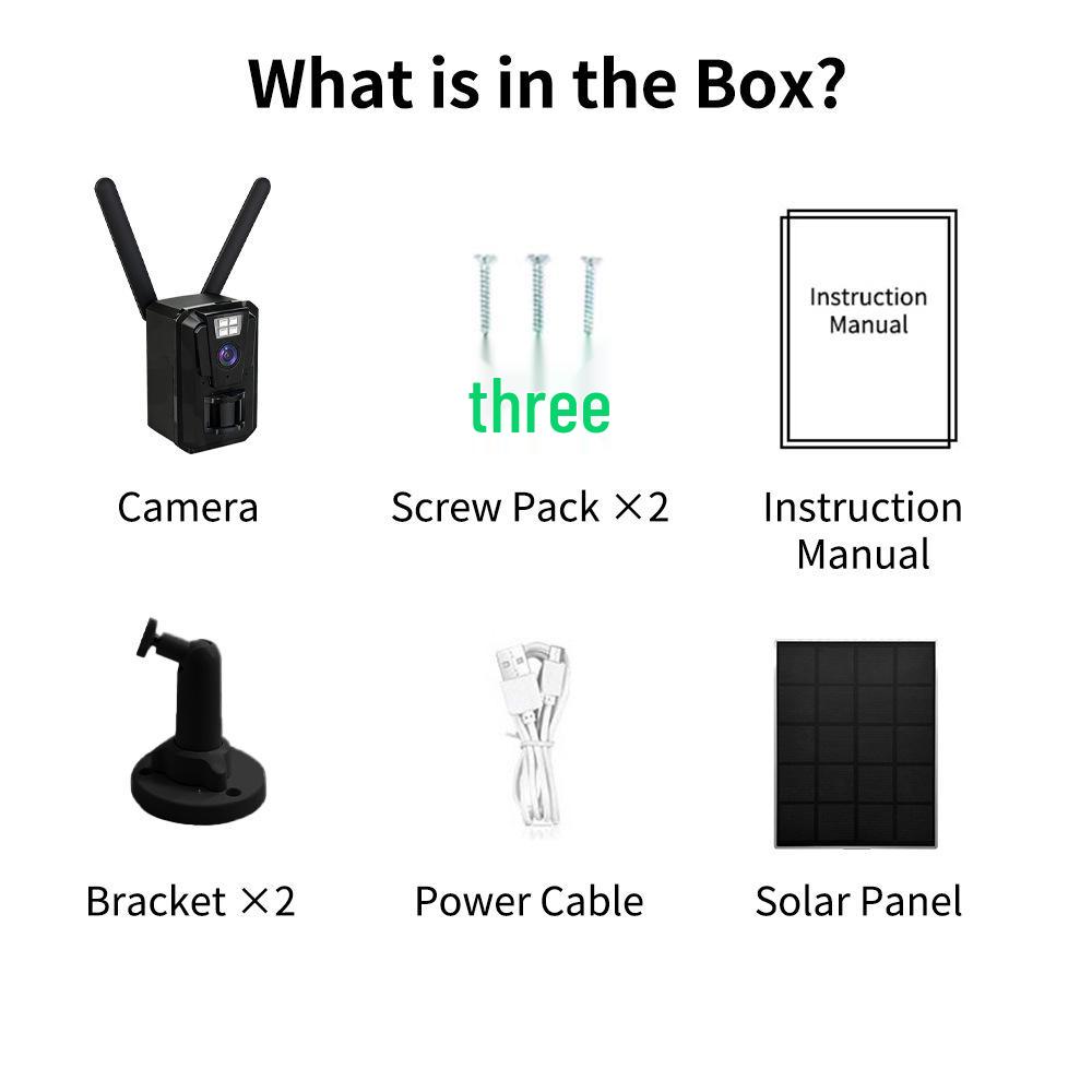 Cameră de vânătoare de exterior 4G alimentată cu energie solară cu viziune nocturnă color