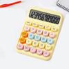 Transparent Button Calculator with Large Display LCD Display Big Button Calculator for Daily Basic Office Students