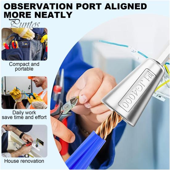 Wire Twister Tool Electrical Power Drill Wire Connector Heat-Resistant Rustproof Reusable Wire Nut Twister Cable Stripping Tool