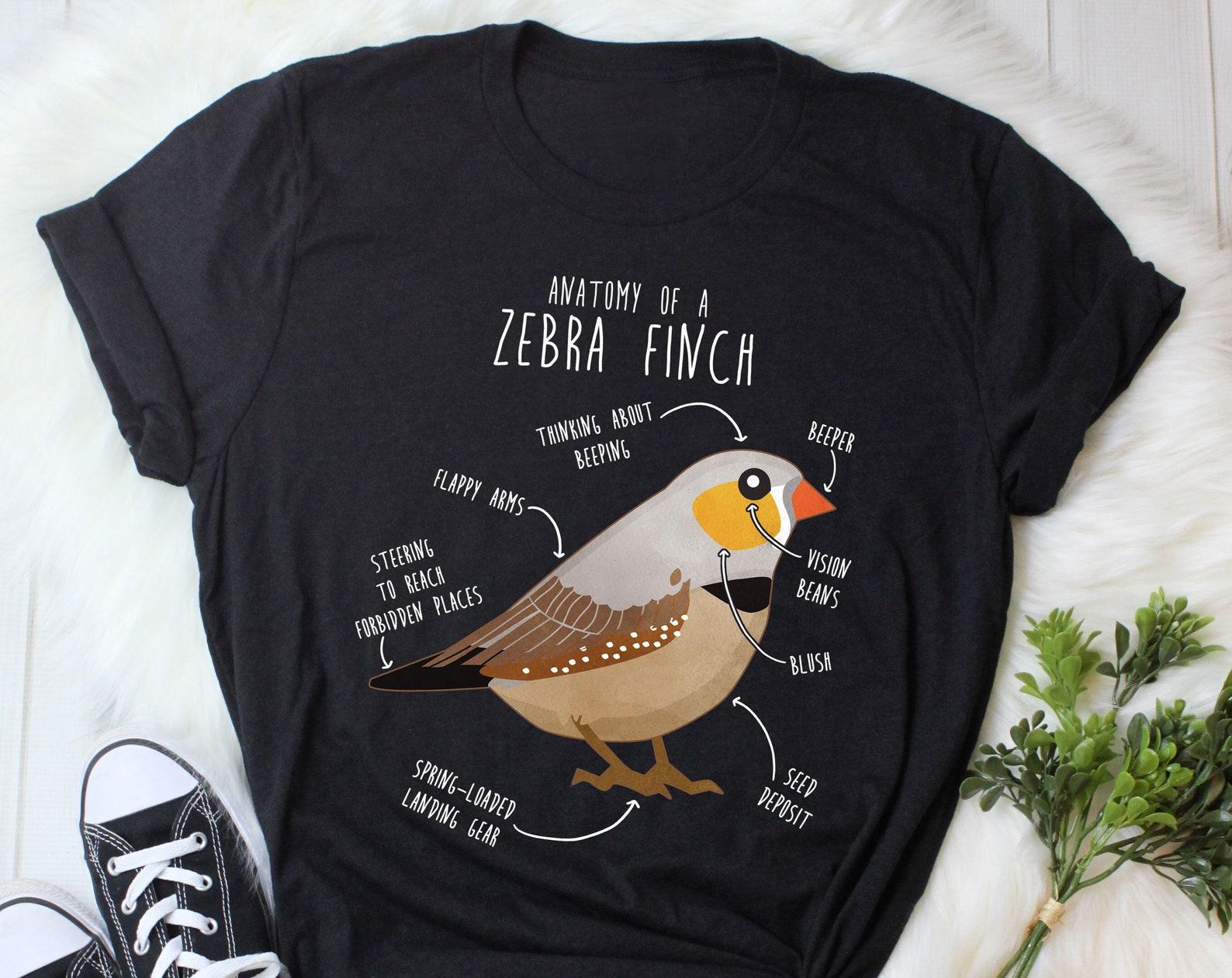 Zebra Finch Shirt, , , Bird Lover Gift, Pet Zebra Finch T-shirt, Funny Birdkeeper Tshirt, Bird Mom, Bird Dad, Cute Birdwatcher, Birb 160