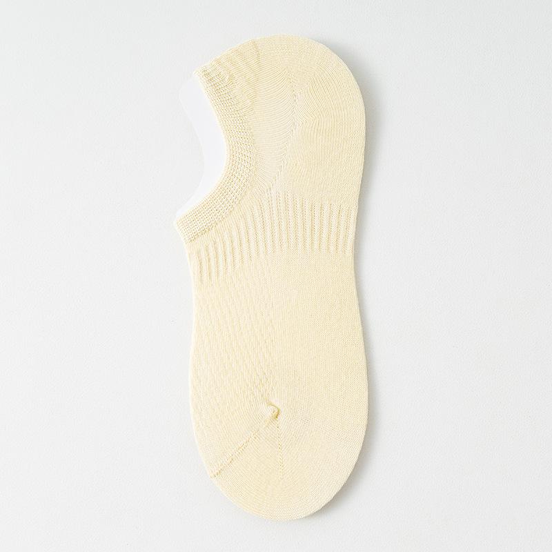 Damen Sommer Dünne Baumwolle Unsichtbare Mesh Atmungsaktive Fersen Socken