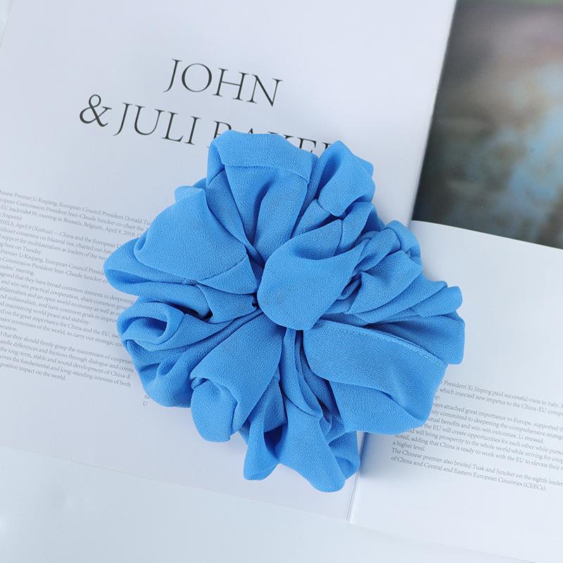 Chiffon Perlen Elastisches Haarband - Einfarbiges Stirnband Kopfschmuck aus Malaysia