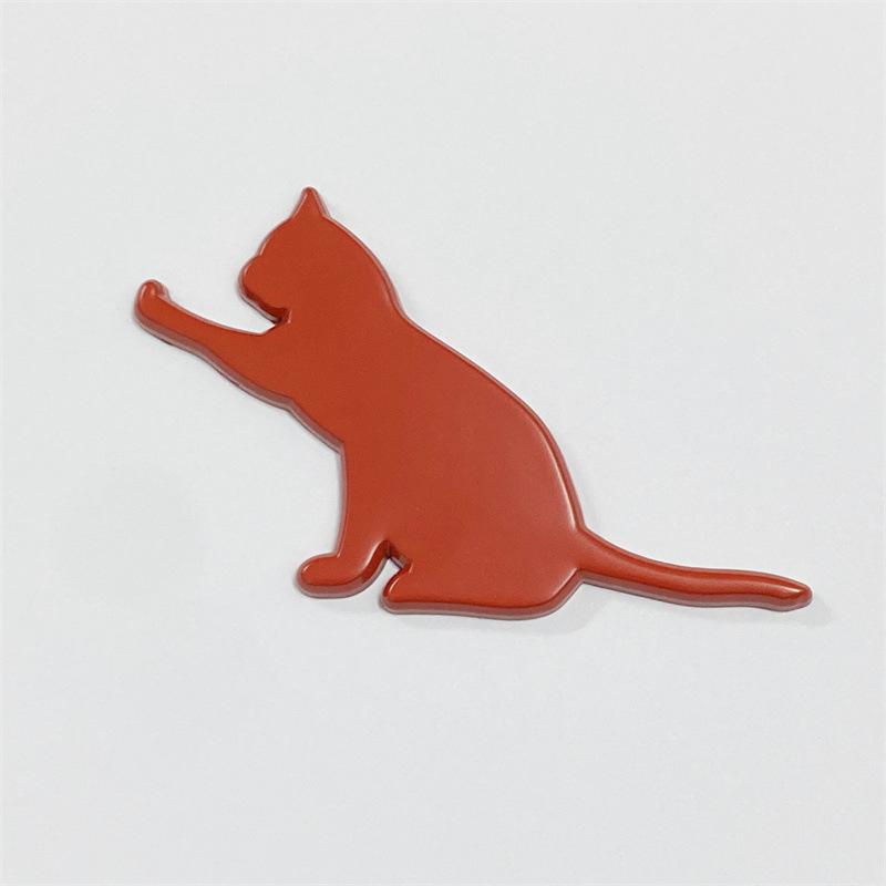 3D Metal Cat Car Emblem Personalized Creative Sticker Cute Auto Exterior Decor Covering Decal