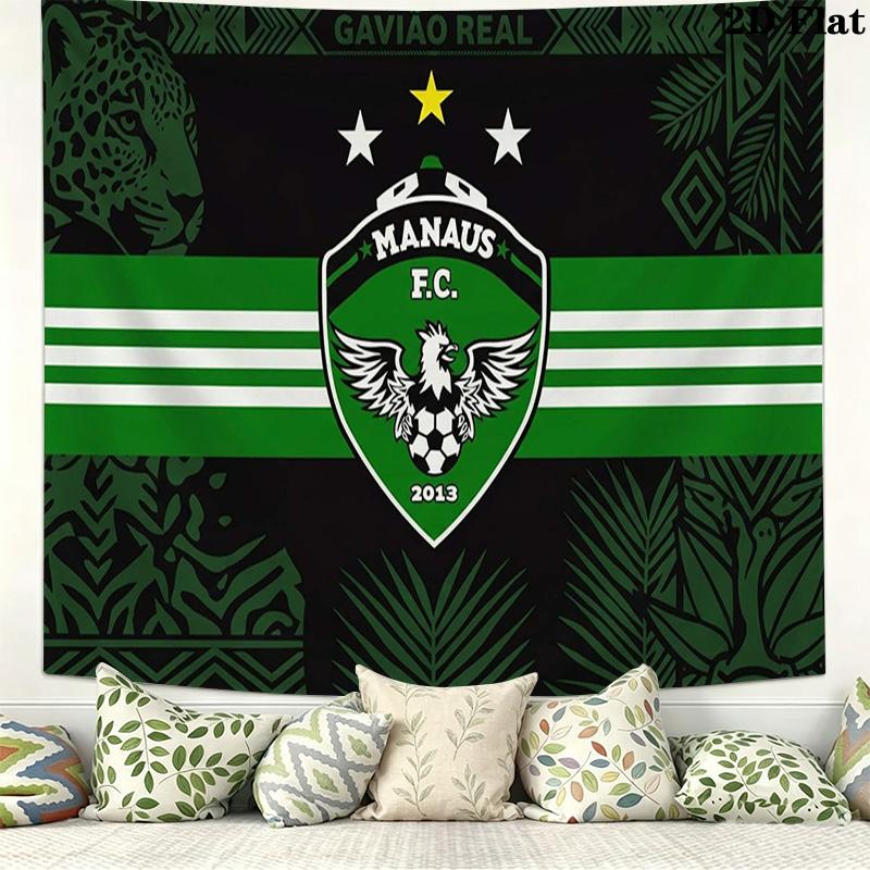 MANAUS FC Wall Tapestry Aesthetic Wall Hanging Printed Fabric Blanket Decorative Tapestries for Bedroom Living Room Home Decor