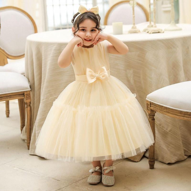 Girls Princess Tulle Dress Weddings Birthdays Toddler Party Gown