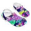 Printed EVA Garden Clogs Women Men Breathable Lightweight Slip On Shoes Beach Pool Bathroom Home Daily Sandals Casual Walking