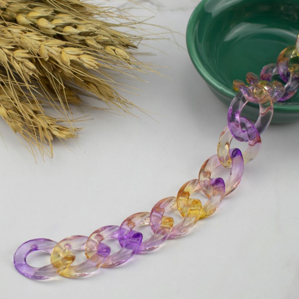 

Acrylic High-Gloss Two-Color Open Ring Phone Case with Transparent Chain Insert Model 469 (18x23) High-Gloss Transparent Two-Color